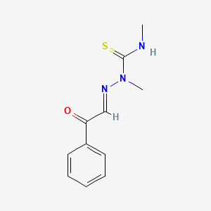 molecular formula C11H13N3OS B3879642 oxo(phenyl)acetaldehyde N,N'-dimethylthiosemicarbazone 