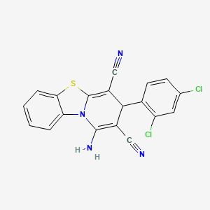 1-amino-3-(2,4-dichlorophenyl)-3H-pyrido[2,1-b][1,3]benzothiazole-2,4-dicarbonitrile