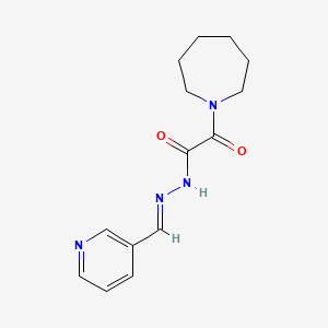 2-(1-azepanyl)-2-oxo-N'-(3-pyridinylmethylene)acetohydrazide