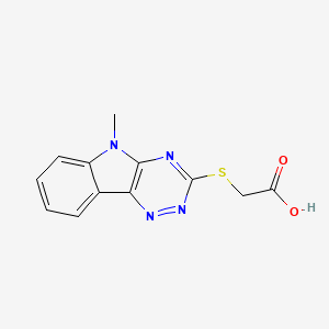 [(5-methyl-5H-[1,2,4]triazino[5,6-b]indol-3-yl)thio]acetic acid