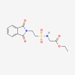 ethyl N-{[2-(1,3-dioxo-1,3-dihydro-2H-isoindol-2-yl)ethyl]sulfonyl}glycinate
