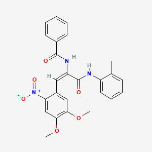 N-(2-(4,5-dimethoxy-2-nitrophenyl)-1-{[(2-methylphenyl)amino]carbonyl}vinyl)benzamide