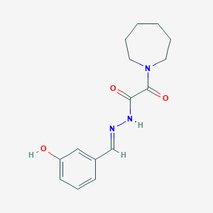 2-(1-azepanyl)-N'-(3-hydroxybenzylidene)-2-oxoacetohydrazide