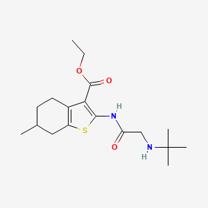 ethyl 2-{[N-(tert-butyl)glycyl]amino}-6-methyl-4,5,6,7-tetrahydro-1-benzothiophene-3-carboxylate