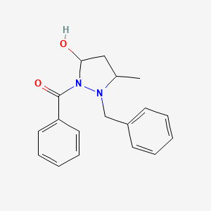 2-benzoyl-1-benzyl-5-methyl-3-pyrazolidinol