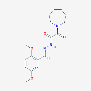 2-(1-azepanyl)-N'-(2,5-dimethoxybenzylidene)-2-oxoacetohydrazide