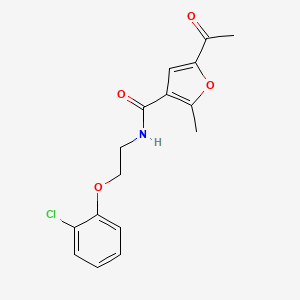 5-acetyl-N-[2-(2-chlorophenoxy)ethyl]-2-methyl-3-furamide