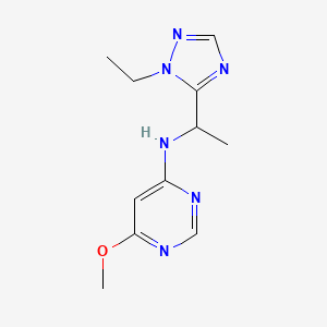 N-[1-(1-ethyl-1H-1,2,4-triazol-5-yl)ethyl]-6-methoxypyrimidin-4-amine