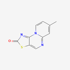 molecular formula C10H7N3OS B3880404 7-methylpyrido[1,2-a][1,3]thiazolo[5,4-e]pyrimidin-10-ium-2-olate 