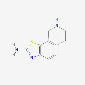 molecular formula C10H11N3S B038805 6,7,8,9-Tetrahydrothiazolo[4,5-h]isoquinolin-2-amine CAS No. 120546-68-1