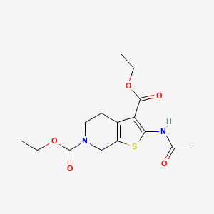 diethyl 2-(acetylamino)-4,7-dihydrothieno[2,3-c]pyridine-3,6(5H)-dicarboxylate