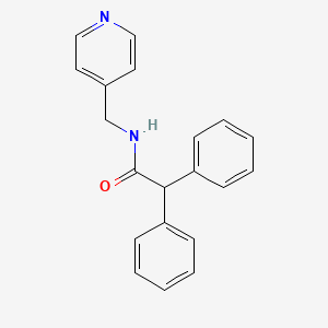 molecular formula C20H18N2O B3880731 2,2-diphenyl-N-(4-pyridinylmethyl)acetamide 
