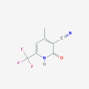 molecular formula C8H5F3N2O B038809 2-Hydroxy-4-methyl-6-(trifluoromethyl)nicotinonitrile CAS No. 116548-08-4