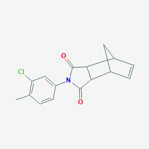 molecular formula C16H14ClNO2 B388092 2-(3-chloro-4-methylphenyl)-3a,4,7,7a-tetrahydro-1H-4,7-methanoisoindole-1,3(2H)-dione 