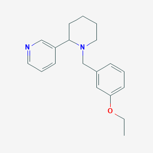 molecular formula C19H24N2O B3881011 3-[1-(3-ethoxybenzyl)-2-piperidinyl]pyridine 