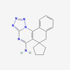 molecular formula C16H16N6 B3881038 7H-spiro[benzo[h]tetrazolo[1,5-a]quinazoline-6,1'-cyclopentan]-5-amine 