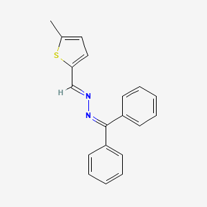 molecular formula C19H16N2S B3881072 5-methyl-2-thiophenecarbaldehyde (diphenylmethylene)hydrazone 