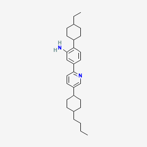 molecular formula C29H42N2 B3881106 5-[5-(4-butylcyclohexyl)-2-pyridinyl]-2-(4-ethylcyclohexyl)aniline 