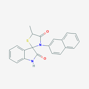 5'-methyl-3'-(2-naphthyl)-1,3-dihydrospiro(2H-indole-3,2'-[1,3]-thiazolidine)-2,4'-dione