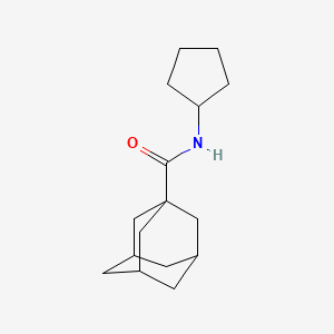 molecular formula C16H25NO B3881149 N-cyclopentyl-1-adamantanecarboxamide 