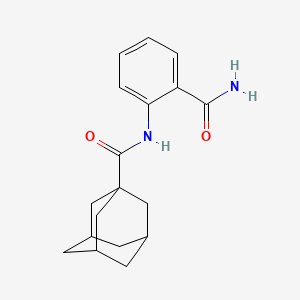 molecular formula C18H22N2O2 B3881194 N-[2-(aminocarbonyl)phenyl]-1-adamantanecarboxamide 