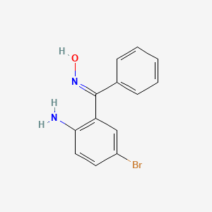 molecular formula C13H11BrN2O B3881247 (2-amino-5-bromophenyl)(phenyl)methanone oxime 