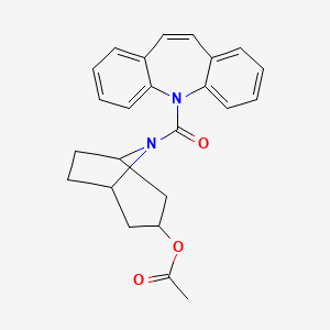 molecular formula C24H24N2O3 B3881296 8-(5H-dibenzo[b,f]azepin-5-ylcarbonyl)-8-azabicyclo[3.2.1]oct-3-yl acetate 