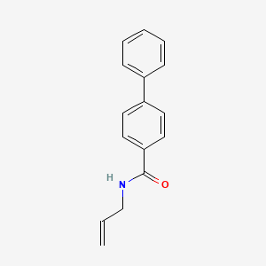 molecular formula C16H15NO B3881352 N-allyl-4-biphenylcarboxamide 