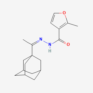 molecular formula C18H24N2O2 B3881365 N'-[1-(1-adamantyl)ethylidene]-2-methyl-3-furohydrazide 