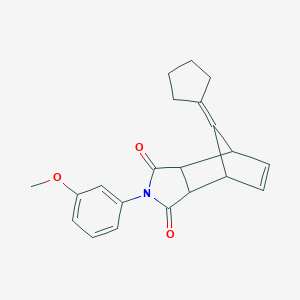 molecular formula C21H21NO3 B388138 8-cyclopentylidene-2-(3-methoxyphenyl)-3a,4,7,7a-tetrahydro-1H-4,7-methanoisoindole-1,3(2H)-dione 