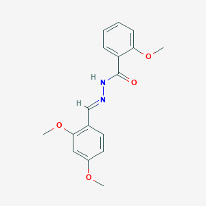 molecular formula C17H18N2O4 B3881382 N'-(2,4-dimethoxybenzylidene)-2-methoxybenzohydrazide 