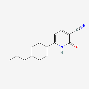 molecular formula C15H20N2O B3881488 2-hydroxy-6-(4-propylcyclohexyl)nicotinonitrile 