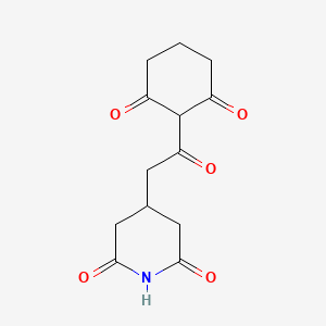 4-[2-(2,6-dioxocyclohexyl)-2-oxoethyl]-2,6-piperidinedione