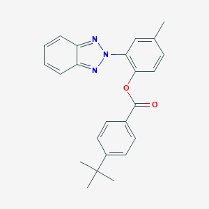 molecular formula C24H23N3O2 B388154 2-(2H-benzotriazol-2-yl)-4-methylphenyl 4-tert-butylbenzoate 