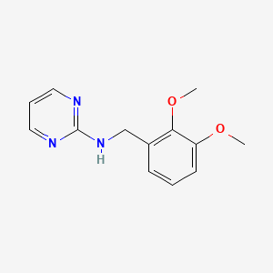 molecular formula C13H15N3O2 B3881617 N-(2,3-dimethoxybenzyl)-2-pyrimidinamine 