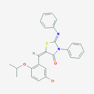 5-(5-Bromo-2-isopropoxybenzylidene)-3-phenyl-2-(phenylimino)-1,3-thiazolidin-4-one