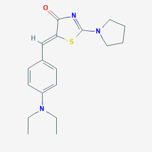 5-[4-(diethylamino)benzylidene]-2-(1-pyrrolidinyl)-1,3-thiazol-4(5H)-one