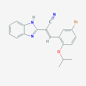 2-(1H-benzimidazol-2-yl)-3-(5-bromo-2-isopropoxyphenyl)acrylonitrile