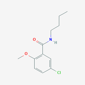 molecular formula C12H16ClNO2 B3881739 N-butyl-5-chloro-2-methoxybenzamide 