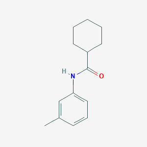 molecular formula C14H19NO B3881761 N-(3-methylphenyl)cyclohexanecarboxamide 