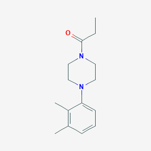 molecular formula C15H22N2O B3881813 1-(2,3-dimethylphenyl)-4-propionylpiperazine 