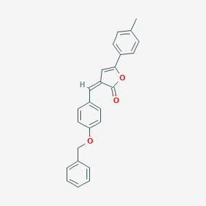 molecular formula C25H20O3 B388182 3-[4-(benzyloxy)benzylidene]-5-(4-methylphenyl)-2(3H)-furanone 