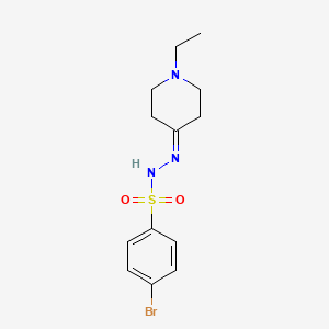 molecular formula C13H18BrN3O2S B3881853 4-bromo-N'-(1-ethyl-4-piperidinylidene)benzenesulfonohydrazide 