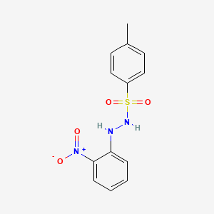 molecular formula C13H13N3O4S B3881859 4-methyl-N'-(2-nitrophenyl)benzenesulfonohydrazide 
