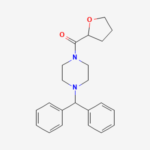 molecular formula C22H26N2O2 B3881984 1-(diphenylmethyl)-4-(tetrahydro-2-furanylcarbonyl)piperazine CAS No. 5697-90-5