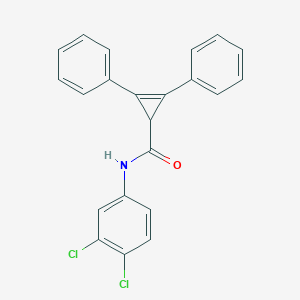 molecular formula C22H15Cl2NO B388199 N-(3,4-dichlorophenyl)-2,3-diphenylcycloprop-2-ene-1-carboxamide 