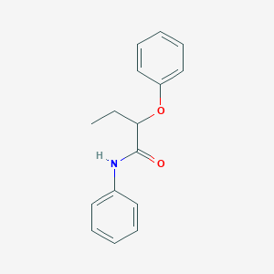 molecular formula C16H17NO2 B3881997 2-phenoxy-N-phenylbutanamide 