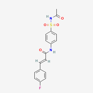 N-{4-[(acetylamino)sulfonyl]phenyl}-3-(4-fluorophenyl)acrylamide