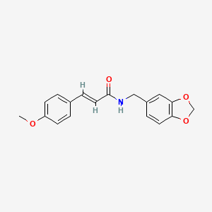 N-(1,3-benzodioxol-5-ylmethyl)-3-(4-methoxyphenyl)acrylamide