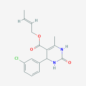 molecular formula C16H17ClN2O3 B388220 2-Butenyl 4-(3-chlorophenyl)-6-methyl-2-oxo-1,2,3,4-tetrahydro-5-pyrimidinecarboxylate 